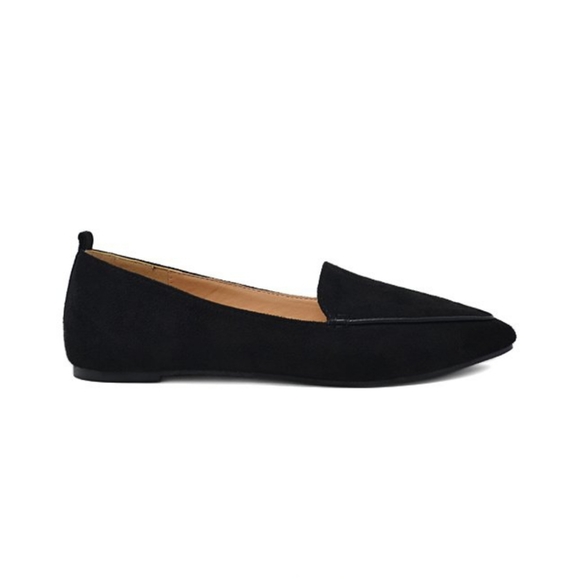 Black Pointed Toe Loafer - Picture 3 of 4